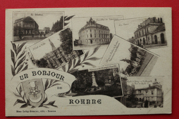 Ansichtskarte AK Roanne 1918 Mehrbildkarte Monumente Fassaden Frankreich France 42 Loire